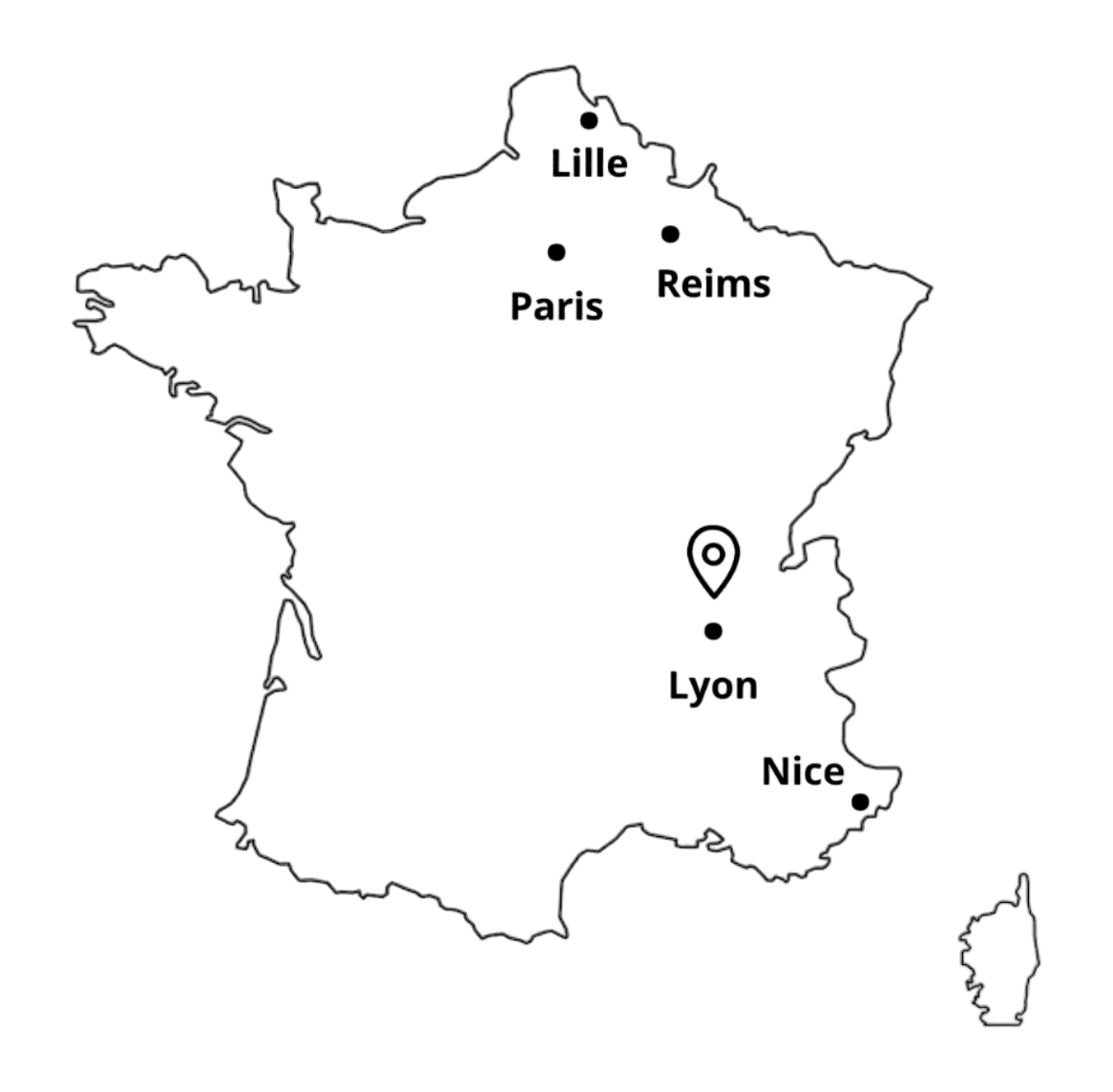 Carte Progress Santé de Lyon
